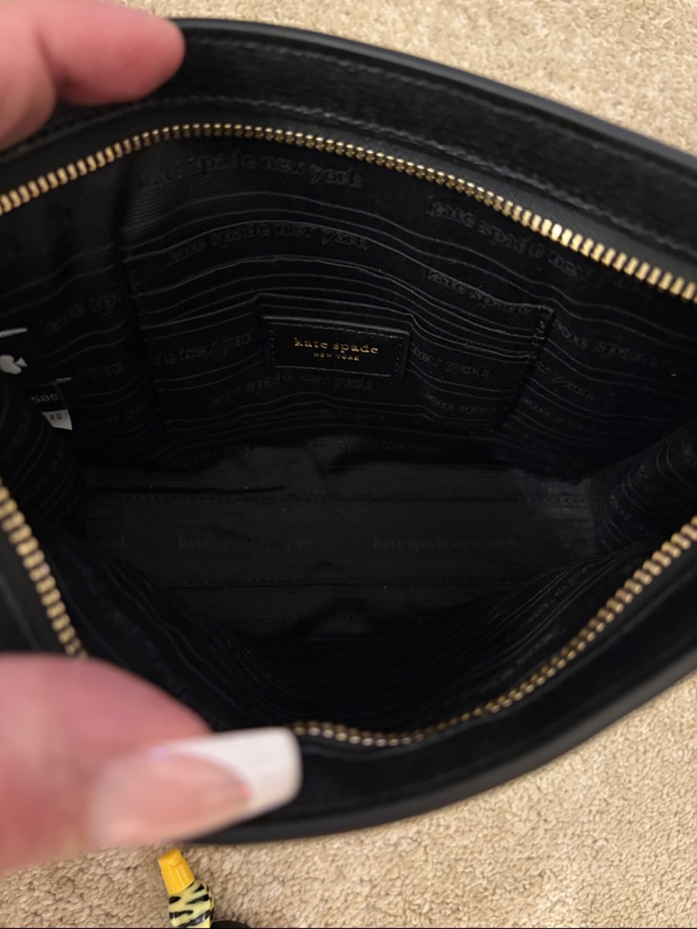 Kate Spade Black Floral Wristlet - Picture 5 of 5